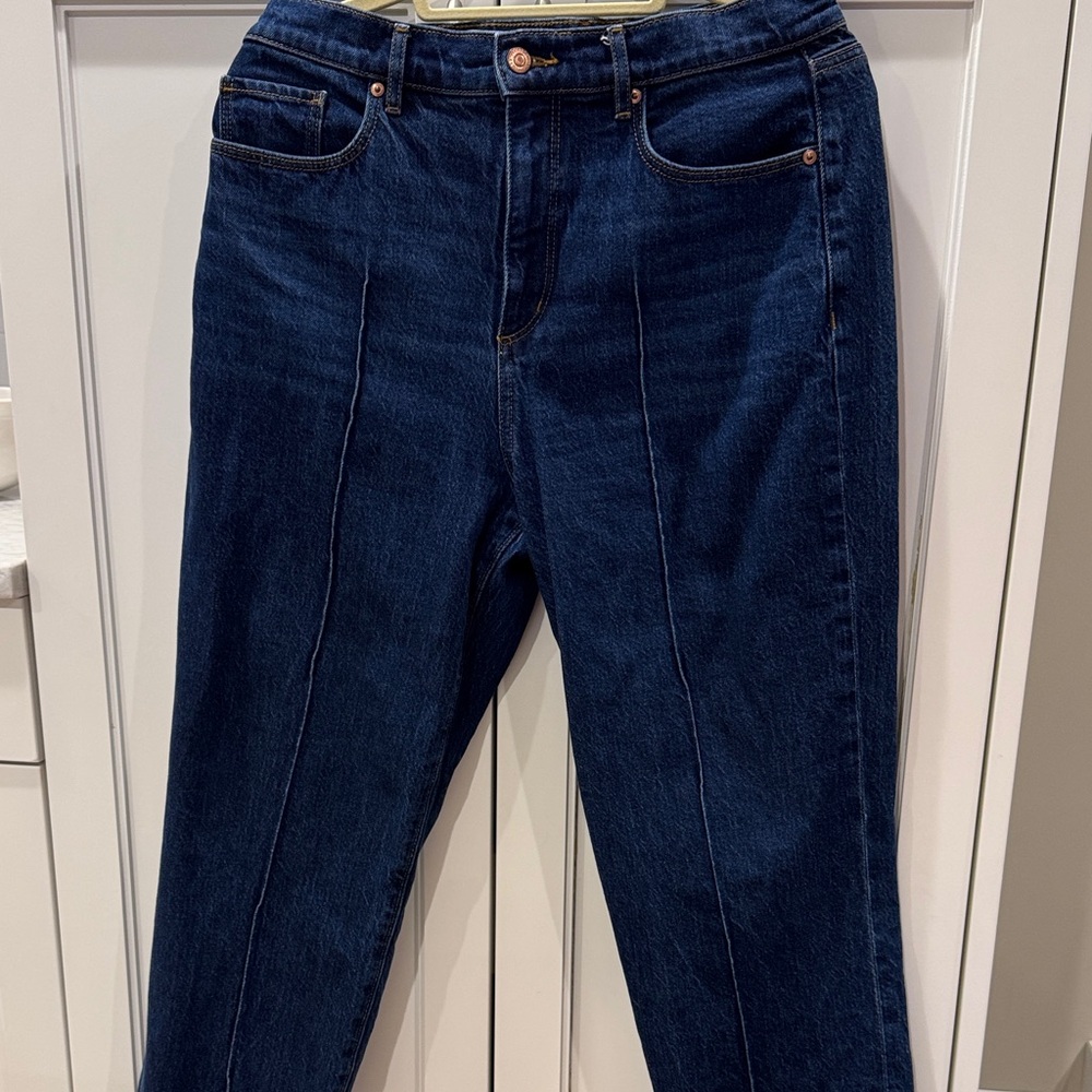 LOFT Dark Blue Straight Leg Jeans